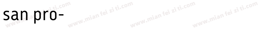 san pro字体转换